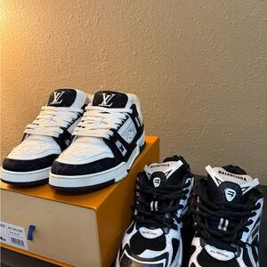 Louis Vuitton skates & balenciaga runners